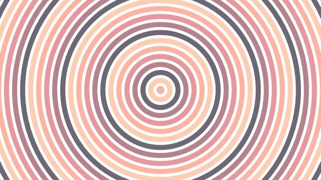 Dynamic abstract pattern of concentric circles in harmonious pink, orange, and purple hues, creating a modern and visually engaging background for contemporary design