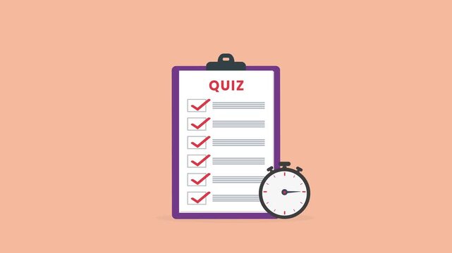 Quiz checklist , online test exam form
