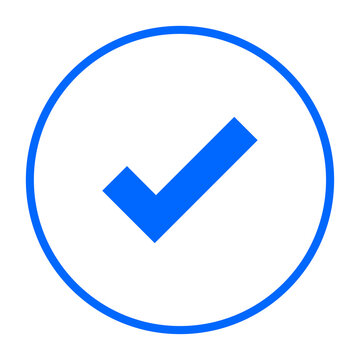 Round verified check mark icon