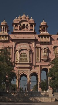 Jaipur, rajasthan, india. patrika gate at jawahar circle. old pink city. travel to