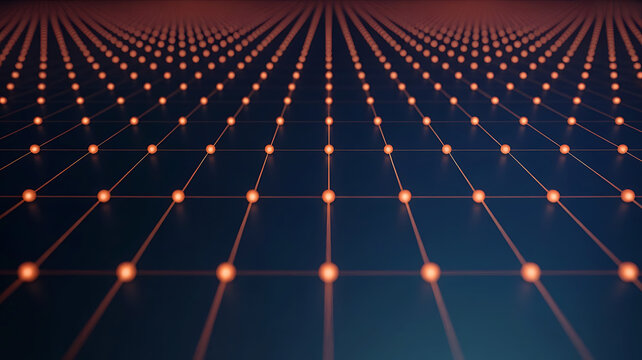 Abstract Neural Network Digital Data Visualization