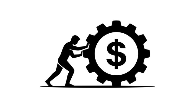 The relentless pursuit of wealth generation, where human effort propels the gears of finance, demonstrating the fundamental drive behind economic prosperity