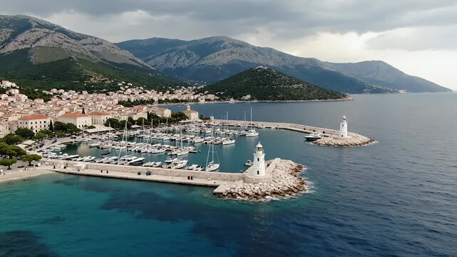 Coastal Charm - Exploring the Picturesque Town of Baska Voda, Croatia.
