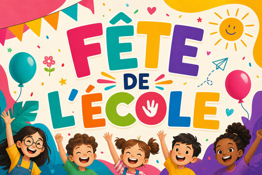 Affiche F&ecirc;te de l'&eacute;cole