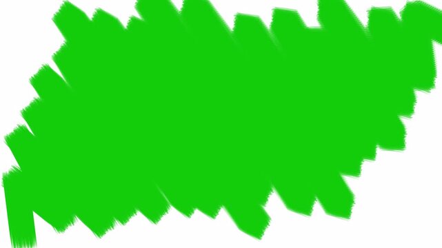 green brush stroke for the purpose of placing a video on top of the brush stroke