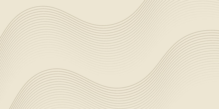 Latar belakang abstrak dengan garis dan gelombang. Ukuran spanduk web. Elemen untuk desain. Latar belakang vektor brosur, buklet, selebaran, poster. Gradien coklat dan krem. Kopi, kafe eps10