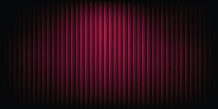 A striking magenta and black abstract background featuring vertical stripes with a spotlight effect. The gradient lighting creates a dramatic, textured curtain or stage-like atmosphere