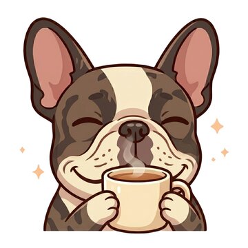 Cute French Bulldog Emotes, Kawaii Dog Expressions