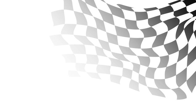 Race flag background. Checkered flag. Black and white checker. Finishing flag. Automotive graphics. Race motorsport concept. Vector illustration