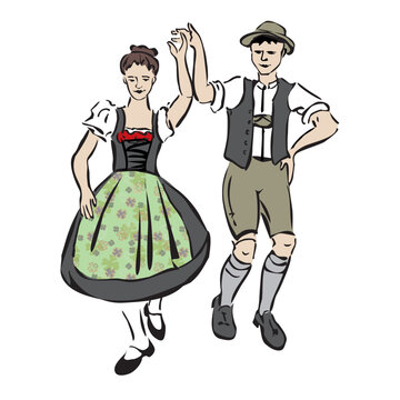 Traditionelle Trachten aus Bayern, &Ouml;sterreich, M&uuml;nchen