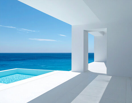 Luxury summer resort with ocean view 海を望むラグジュアリーリゾート
