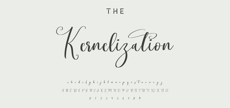 signature Font Calligraphy Logotype Script Brush Font Type Font lettering handwritten. Minimal modern urban fonts for logo, brand etc. Typography typeface uppercase lowercase and number.