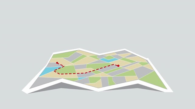 Route Animation to Destination on Map