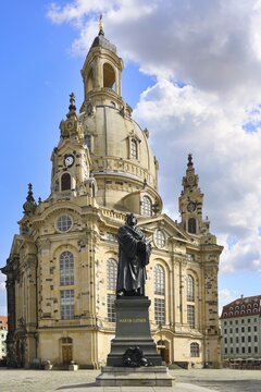 Baroque Protestant Lutheran Church of Our Lady, Dresden, Saxony, Germany