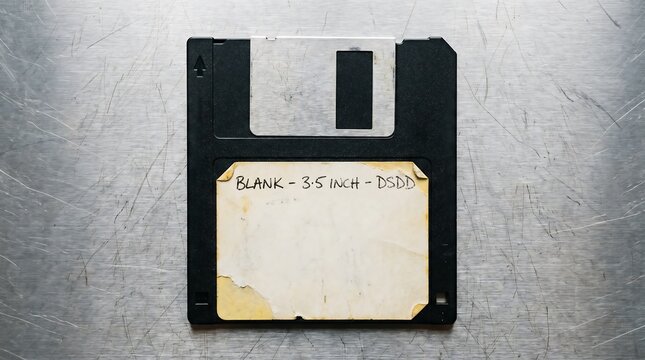 Vintage 3.5 Inch Floppy Disk