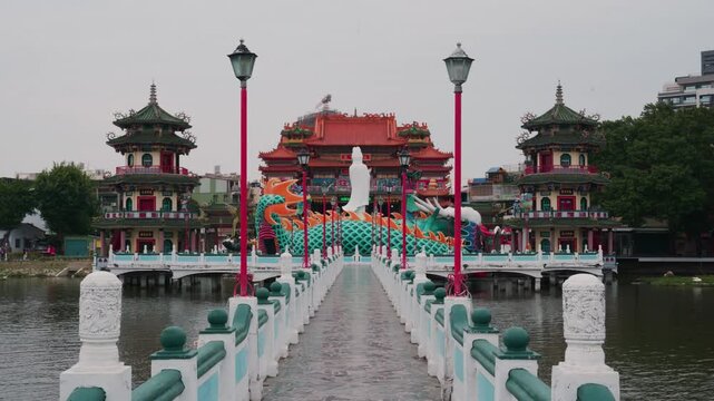 Bridge to Dragon Temple at Lotus Pond Kaohsiung