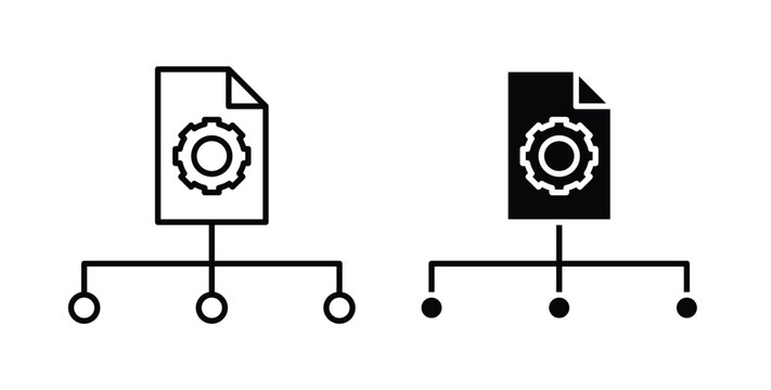 Content management icon linear pack. Editable solid icons