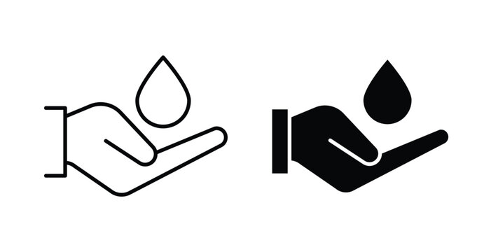 Dermatology tested icon linear pack. Editable solid icons