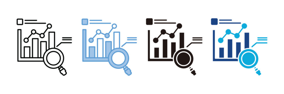 Performance Review Icon Set Multiple Style Collection