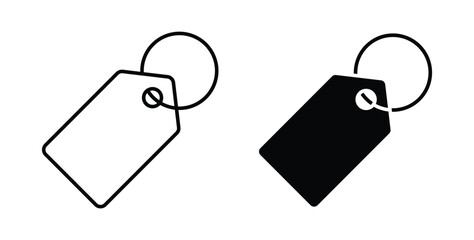 Fototapeta premium Price tag icon linear pack. Editable solid icons