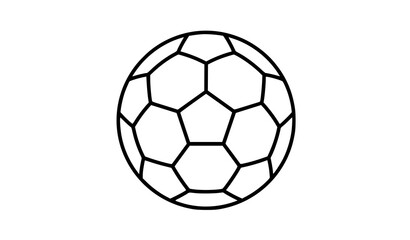 Naklejka premium Dynamic soccer ball black and white sports vector illustration isolated on white background