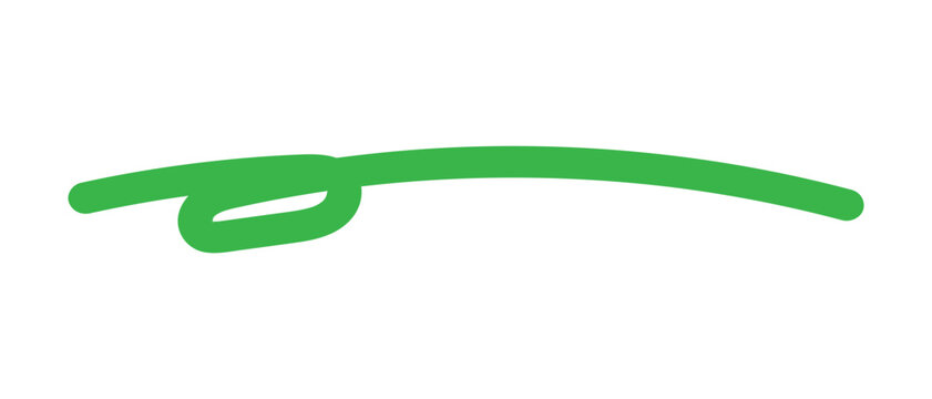 abstract simple green underline design vector art.