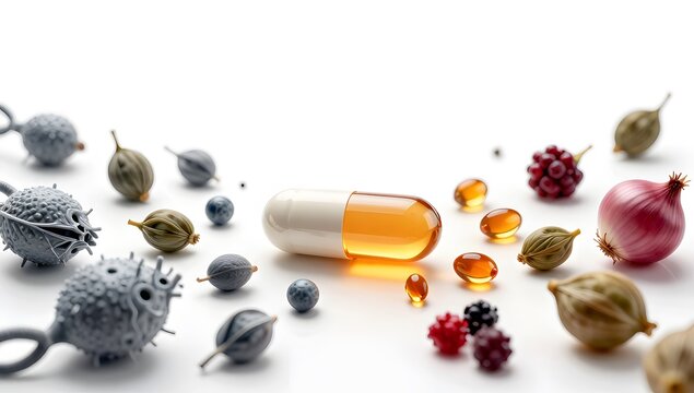 Senolytic Cellular Renewal Supplement Medical Concept Illustration