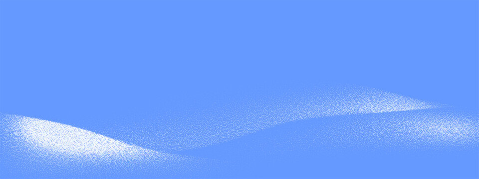 Realistic winter snow border background with 3D snowy ground and ice frame effect.