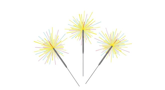 American independence day celebration patriotic symbols with bottle hat popsicle and rocket