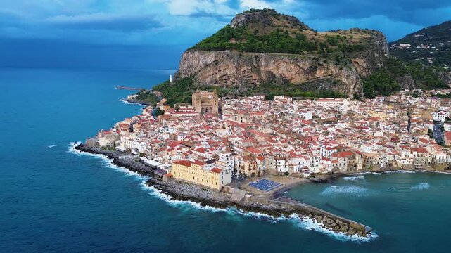Cefalu old medieval town, Sicily Italy