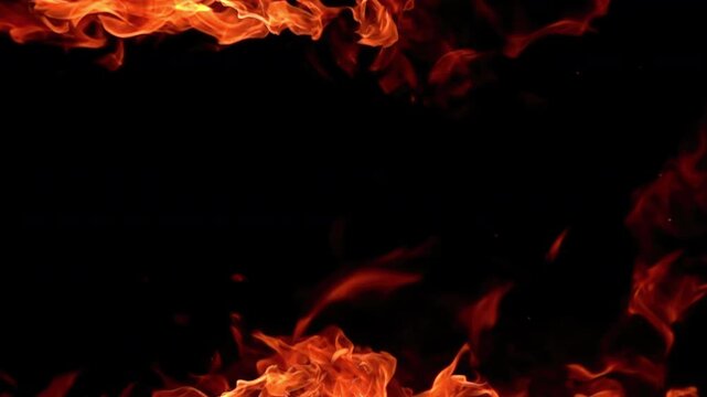 Brilliant Fire in Super Slow Motion 1000fps