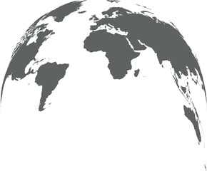 Naklejka premium Global Earth View for Travel and Worldwide Network Vector Illustration