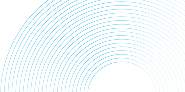 Simple abstract background blue white gradations circle effect shape creative, glowing old line