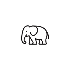 Obraz premium Elephant Protection Icon Set for World Elephant Day – Wildlife Awareness Vector Collection.