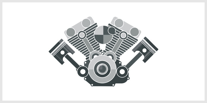 V-Twin Motorcycle Engine