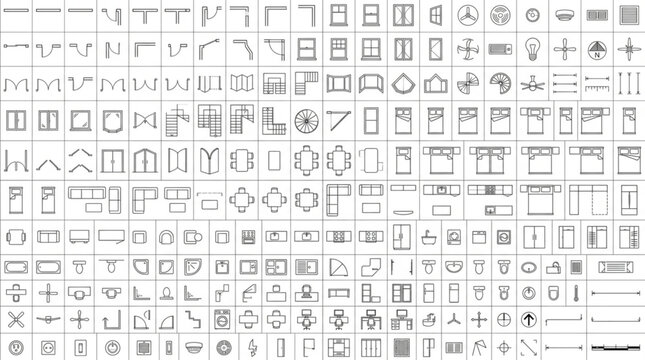 Hieroglyphics symbols on white background.