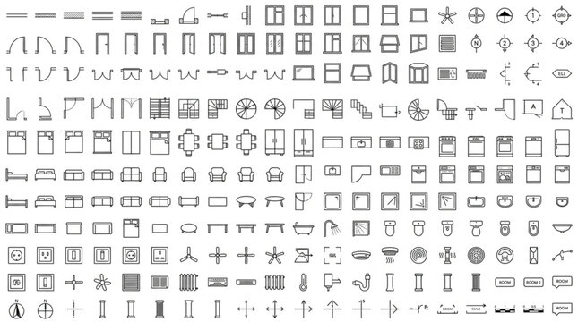 Black and white mathematical symbols.