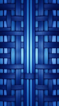 Intricate woven blue abstract background pattern with varying shades and textures creating depth and visual interest