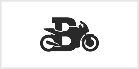 Black "B" Motorcycle Logo © nizar