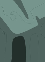 Abstract image for printing. Picture for modern interiors. The picture is painted by hand on a tablet. © neurostructure