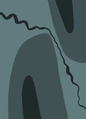 Abstract image for printing. Picture for modern interiors. The picture is painted by hand on a tablet. © neurostructure