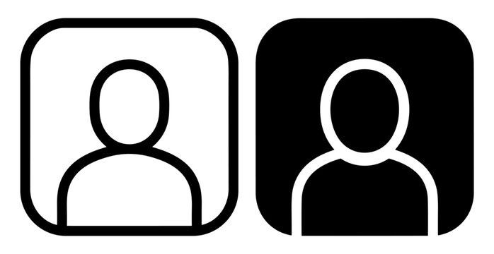 user profile icon set vector illustration on transparent background