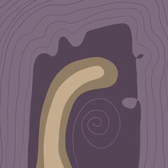 Abstract image for printing. Picture for modern interiors. The picture is painted by hand on a tablet. © neurostructure