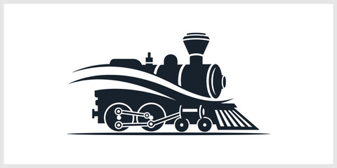 Vintage Steam Locomotive Emblem © nizar