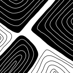 Abstract image for printing. Picture for modern interiors. The picture is painted by hand on a tablet. © neurostructure