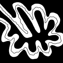 Abstract image for printing. Picture for modern interiors. The picture is painted by hand on a tablet. © neurostructure