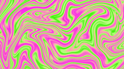 Fototapeta premium Vibrant pink and lime abstract swirl pattern texture—neon colorful background for design, art, and digital media