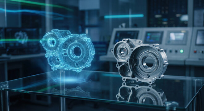Augmented Reality 3D CAD Model of Automotive Casting Part