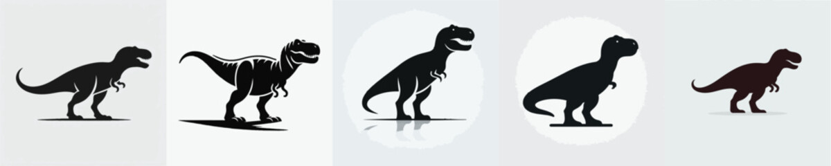 Tyrannosaurus Silhouette Vector Illustration © Fajar