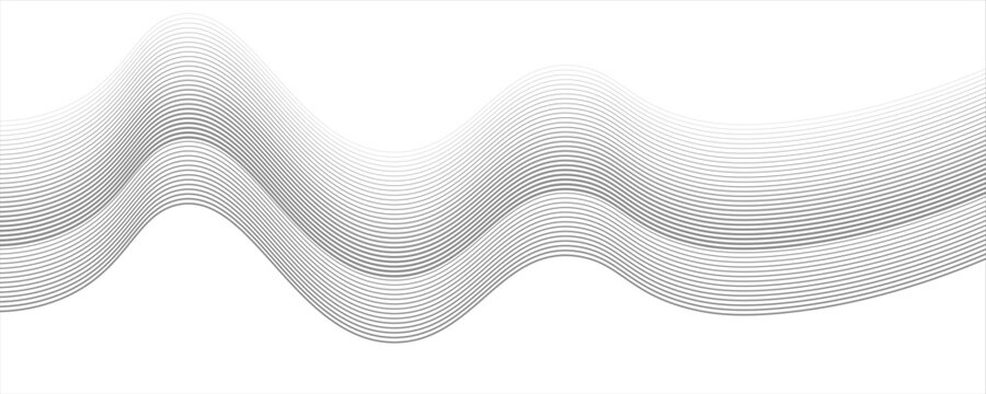 Abstract white background with flowing lines for futuristic concept. Dynamic waves. vector illustration